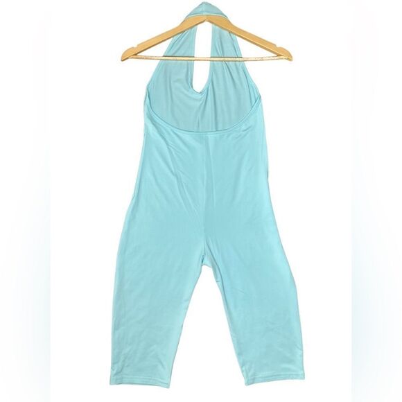 Stylish Blue Halter Romper - Picture 7 of 8